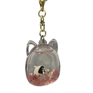 Squishmallow Tsunameez Connor the Cow Keychain Bag Clip Pink Liquid